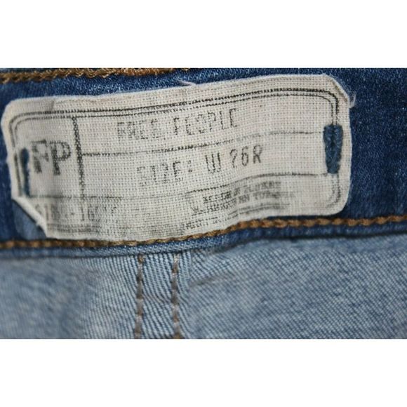 Free People Distressed Cut-Off Hem Skinny Jean - Picture 5 of 9